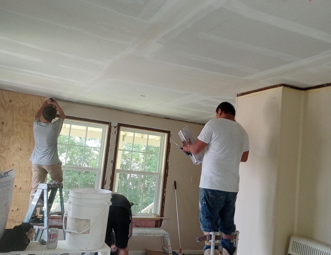 Sheetrock and drywall installation
